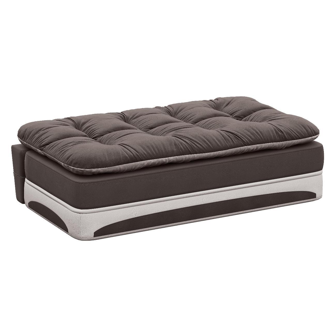 Диван Div-one Бескаркасный прямой, коричневый Клиффорд Макси