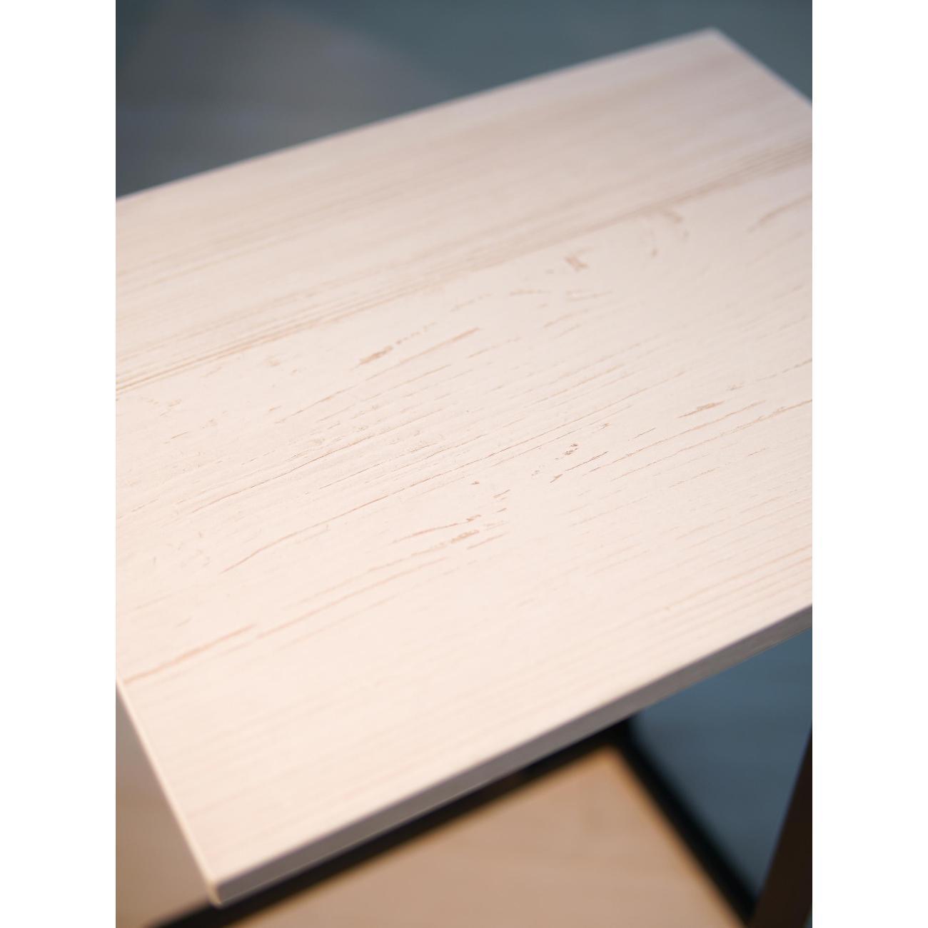 Стол журнальный Frenesie приставной для ноутбука лофт, винтерберг, опоры металл чёрные, 32х40х60 см.