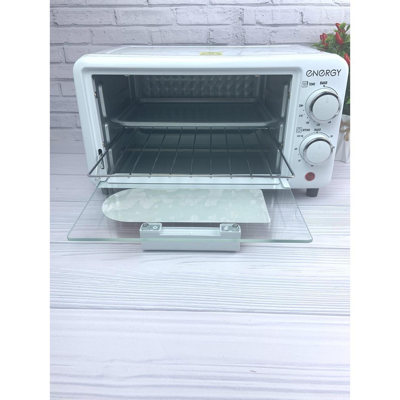 Духовка электрическая ENERGY 9 л с решеткой и противнем ENERGY GT-09A-W, белый