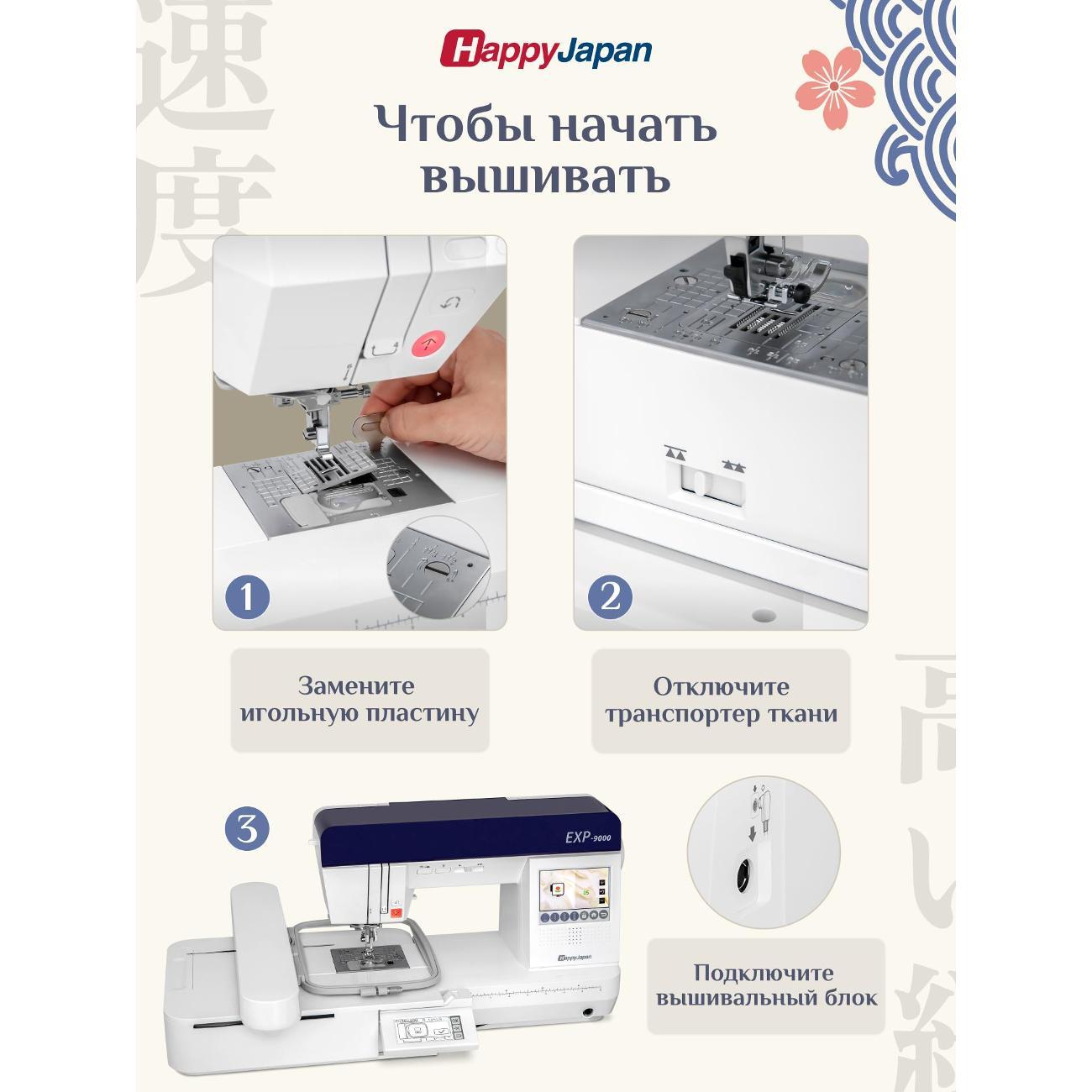 Вышивальный блок для швейных машин HappyJapan HappyJapan EU-5