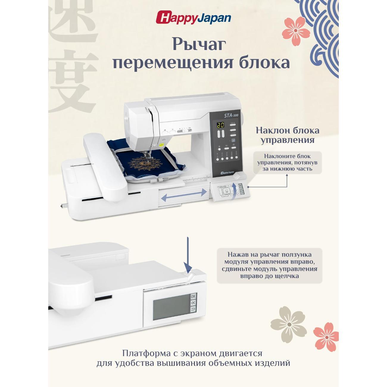 Вышивальный блок для швейных машин HappyJapan HappyJapan EU-5