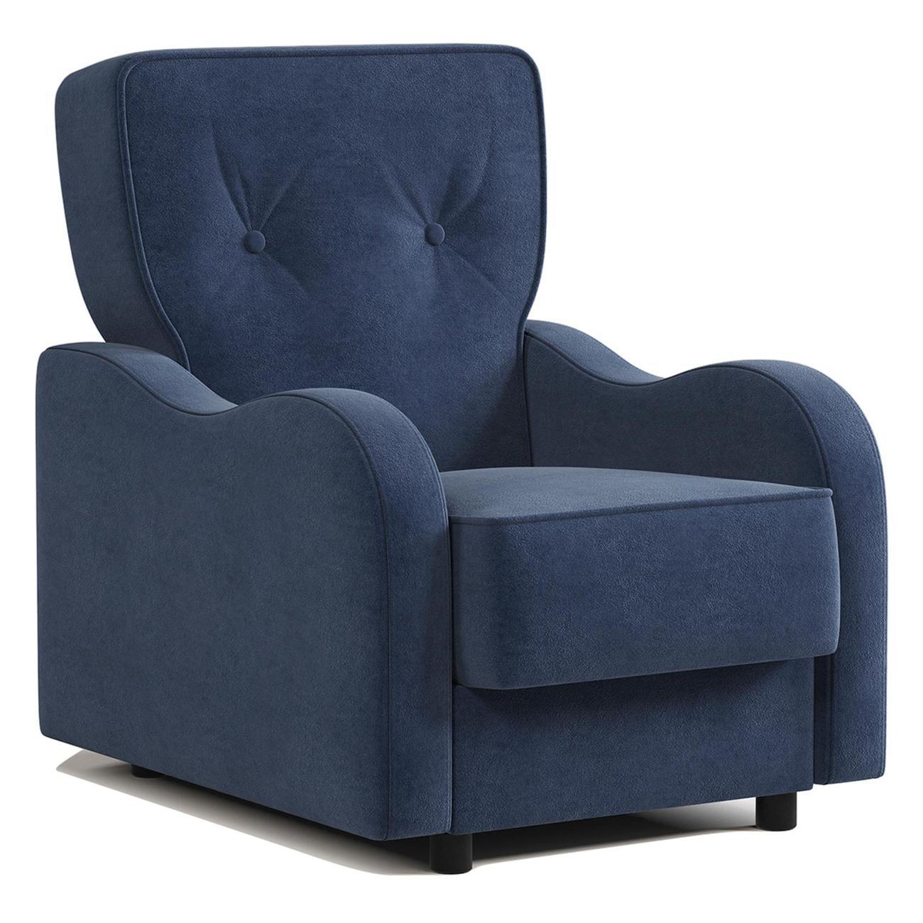Кресло Шарм-Дизайн Классика В для отдыха велюр Ультра миднайт