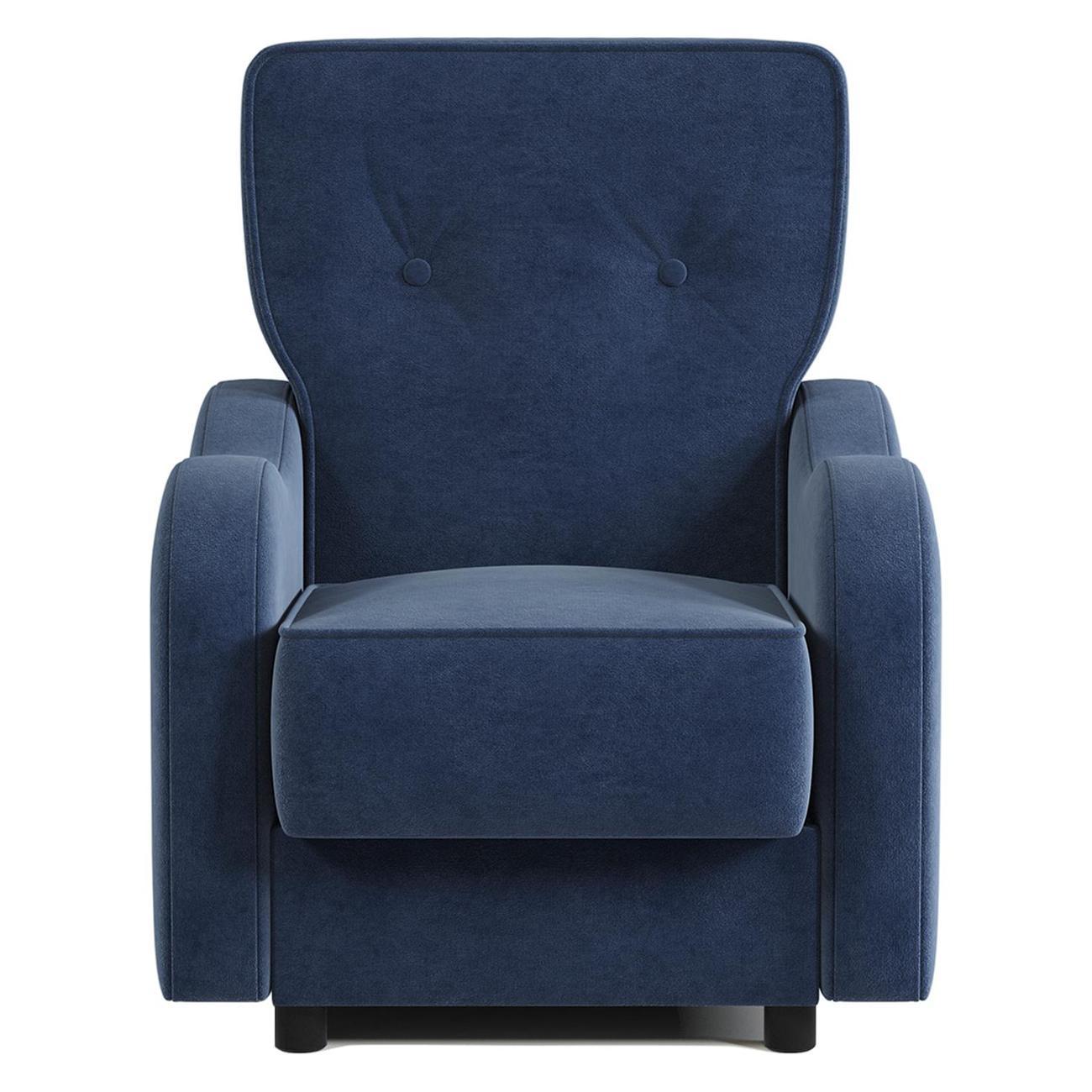 Кресло Шарм-Дизайн Классика В для отдыха велюр Ультра миднайт