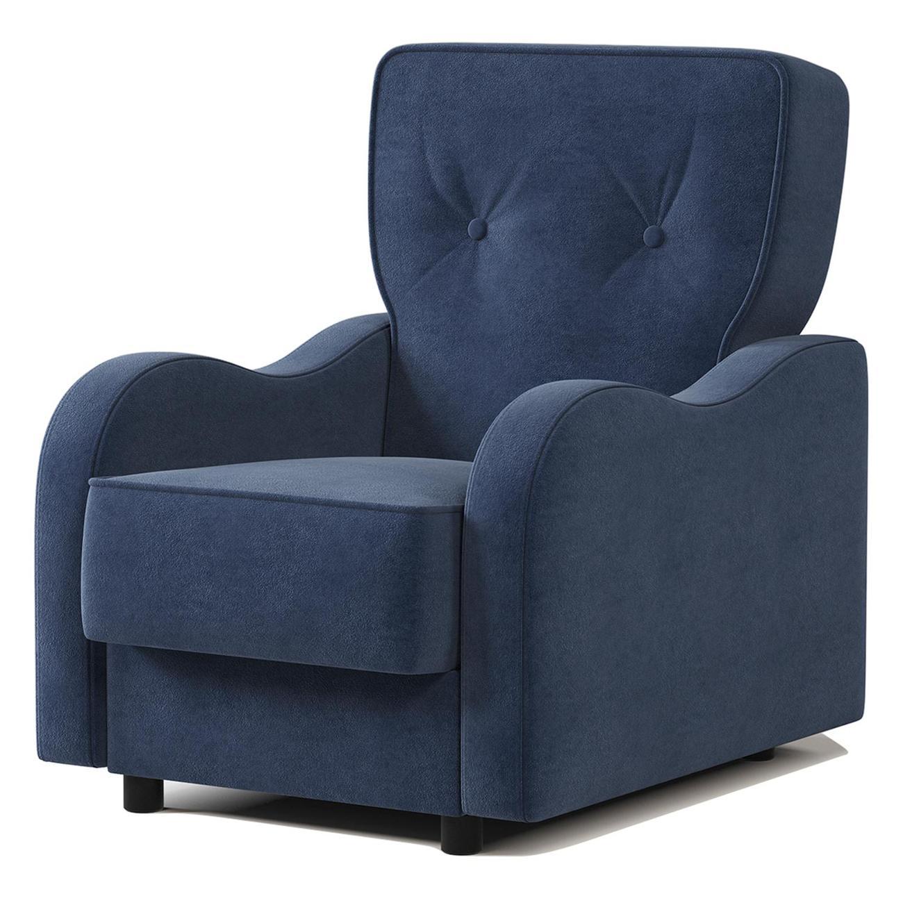 Кресло Шарм-Дизайн Классика В для отдыха велюр Ультра миднайт
