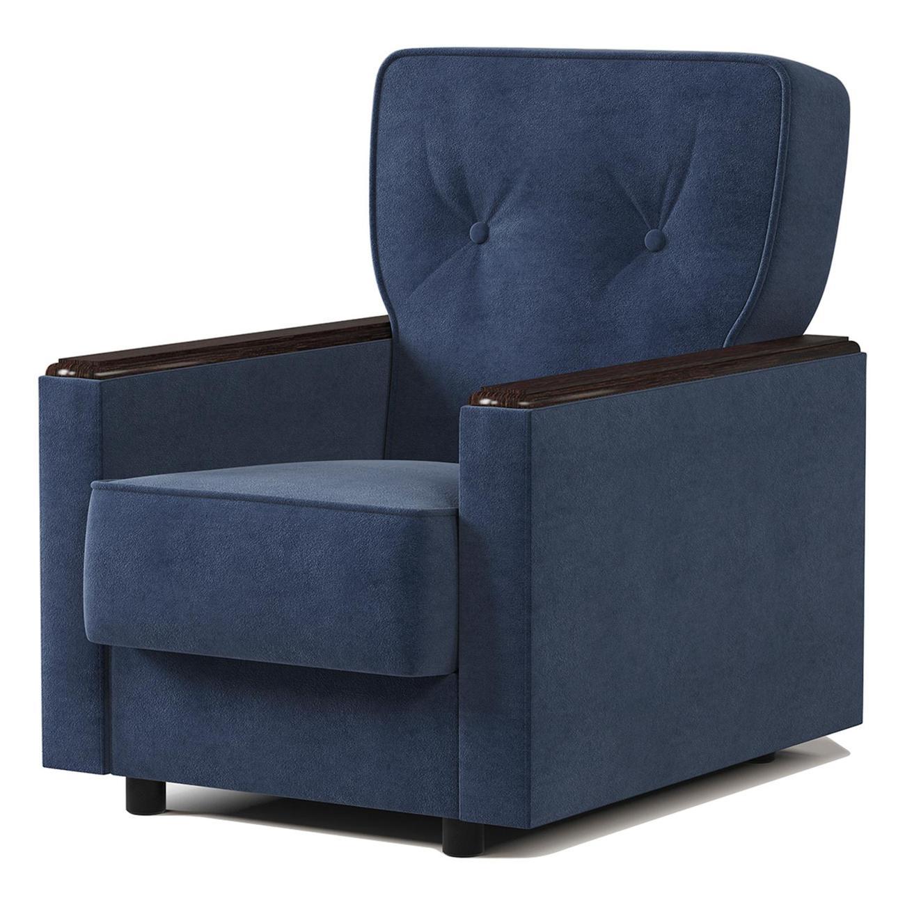 Кресло Шарм-Дизайн Классика Д для отдыха велюр Ультра миднайт