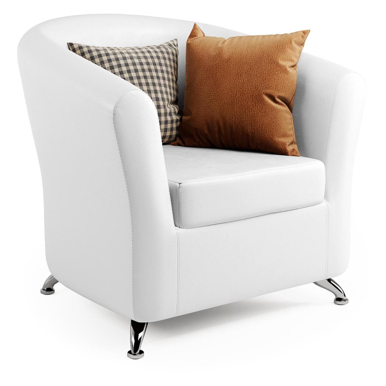 Кресло Шарм-Дизайн Евро белая экокожа