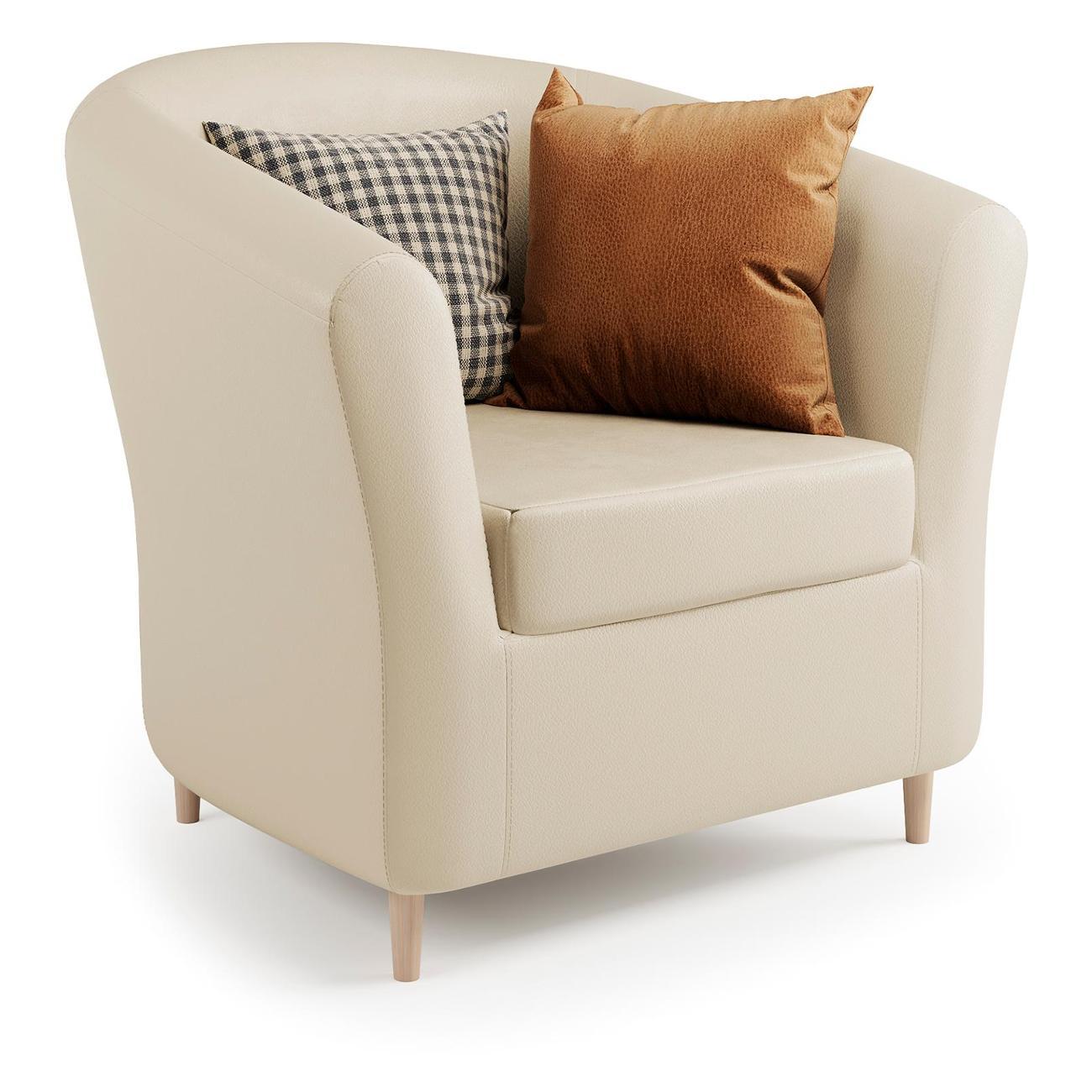 Кресло Шарм-Дизайн Евро Лайт бежевая экокожа