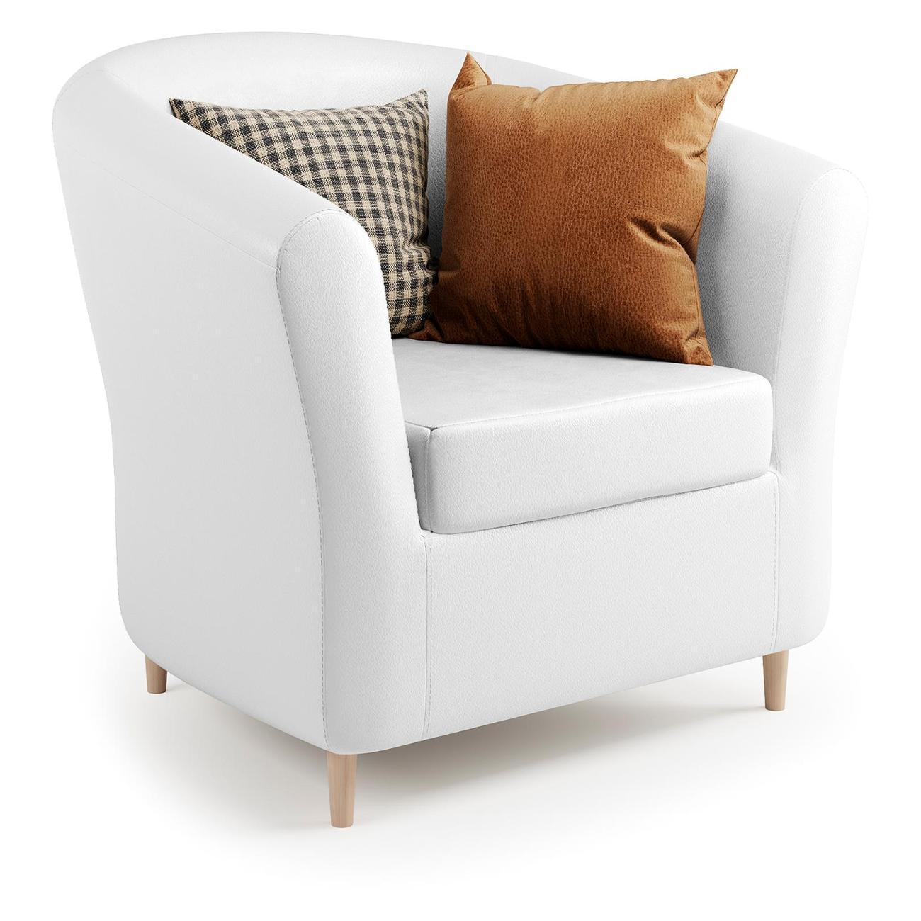 Кресло Шарм-Дизайн Евро Лайт белая экокожа