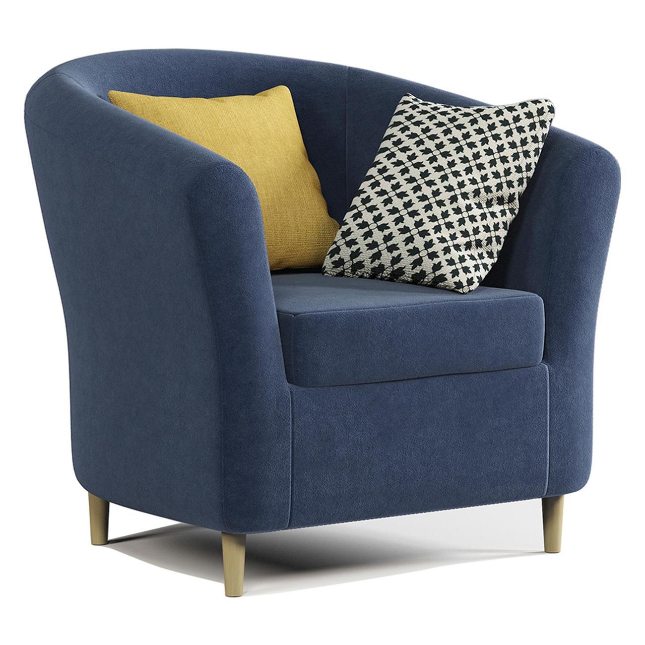 Кресло Шарм-Дизайн Евро Лайт велюр Ультра миднайт