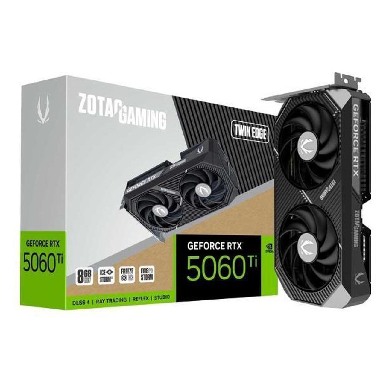 Видеокарта Zotac RTX 5060 Ti TWIN EDGE 8GB (ZT-B50610E-10M)