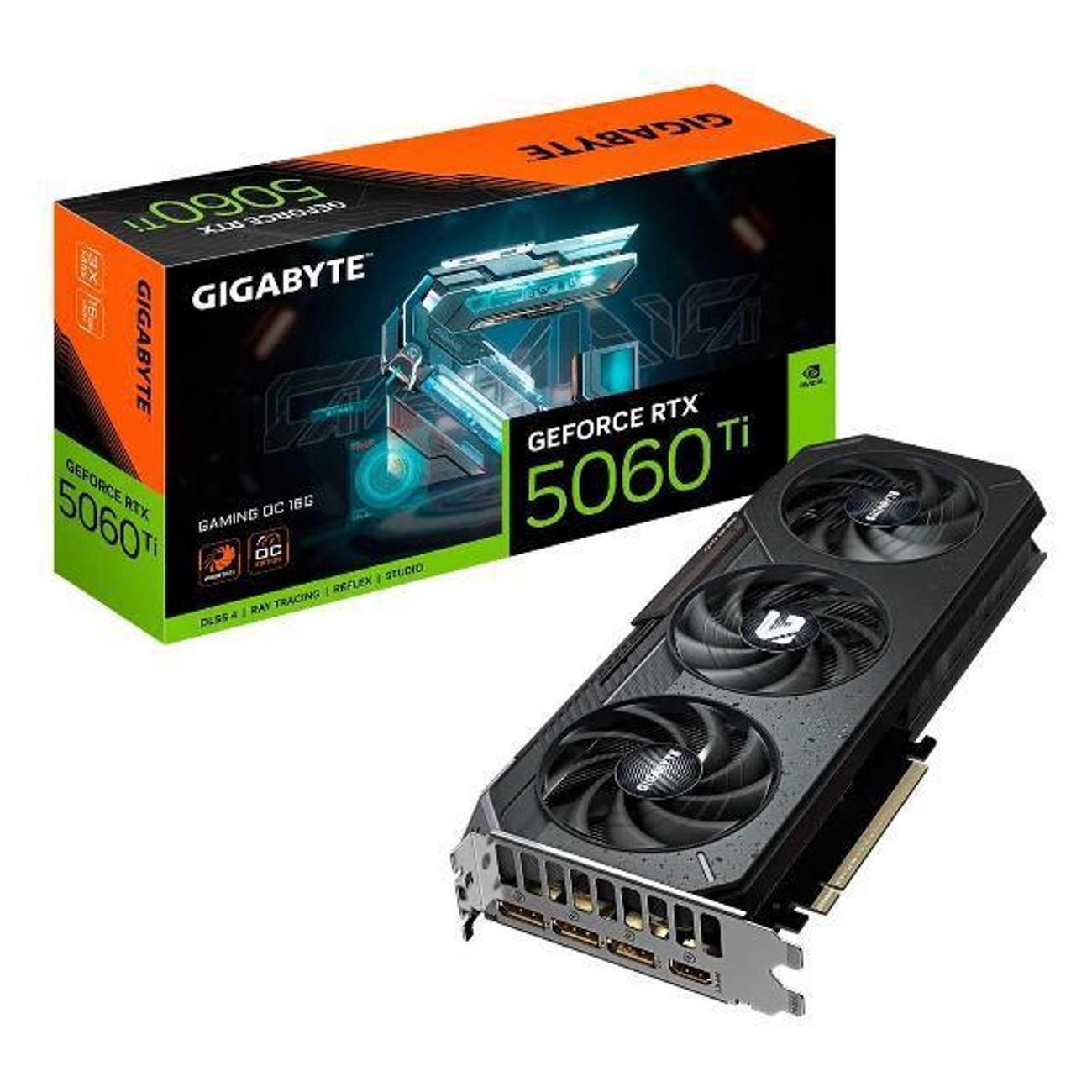 Видеокарта GIGABYTE GeForce RTX 5060 Ti GAMING OC 16GB фото