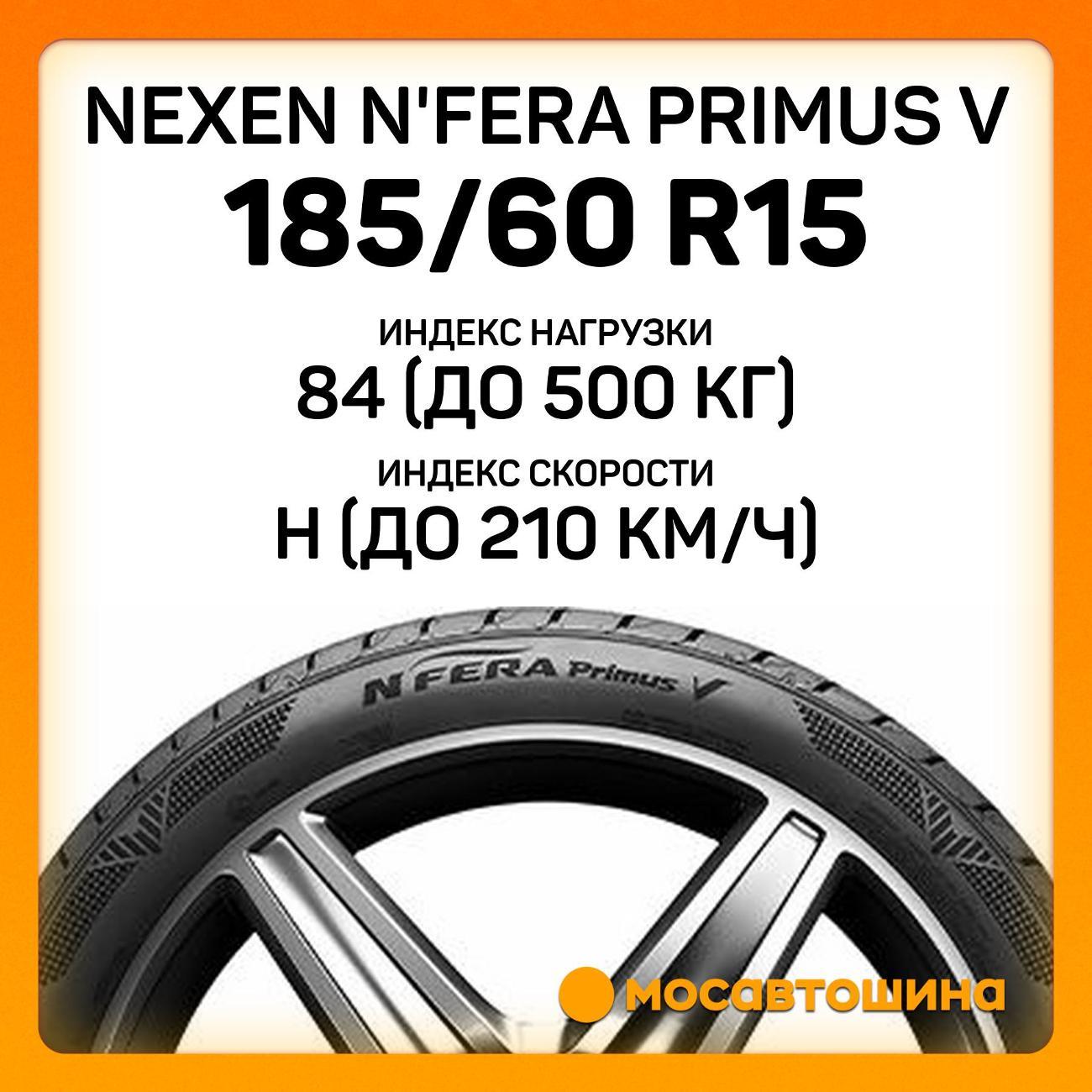 Шина автомобильная Nexen N'Fera Primus V 185/60 R15 84H