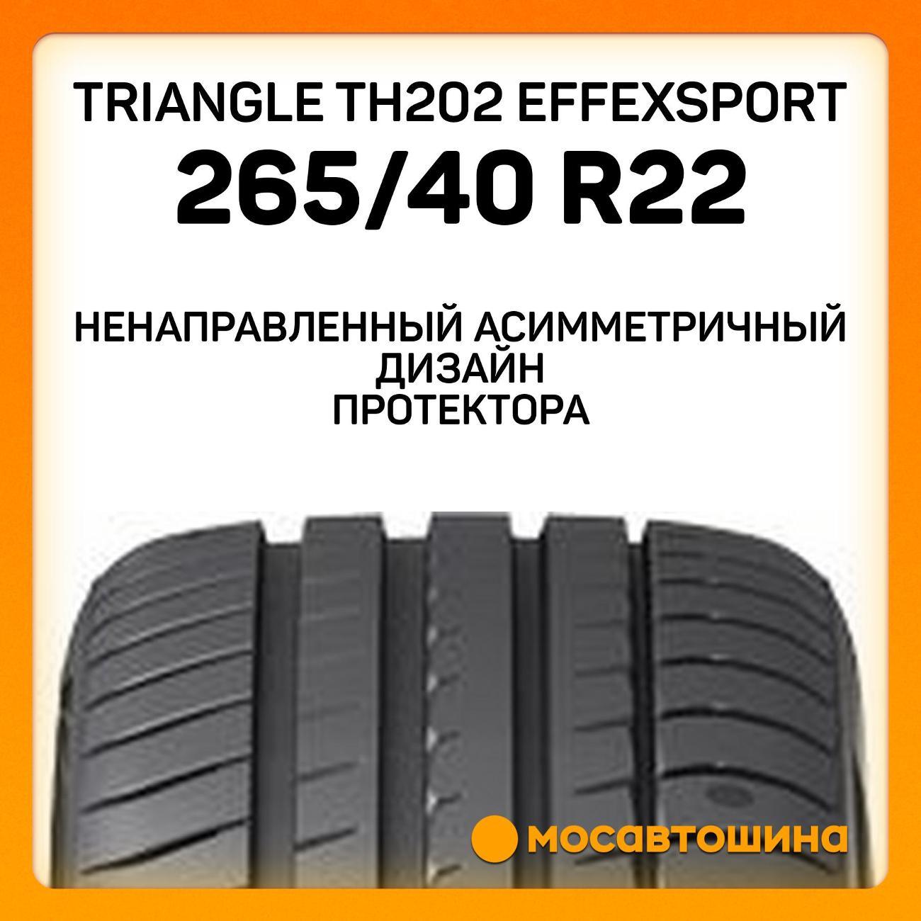 Шина автомобильная TRIANGLE TH202 EffeXSport 265/40 R22 106W XL