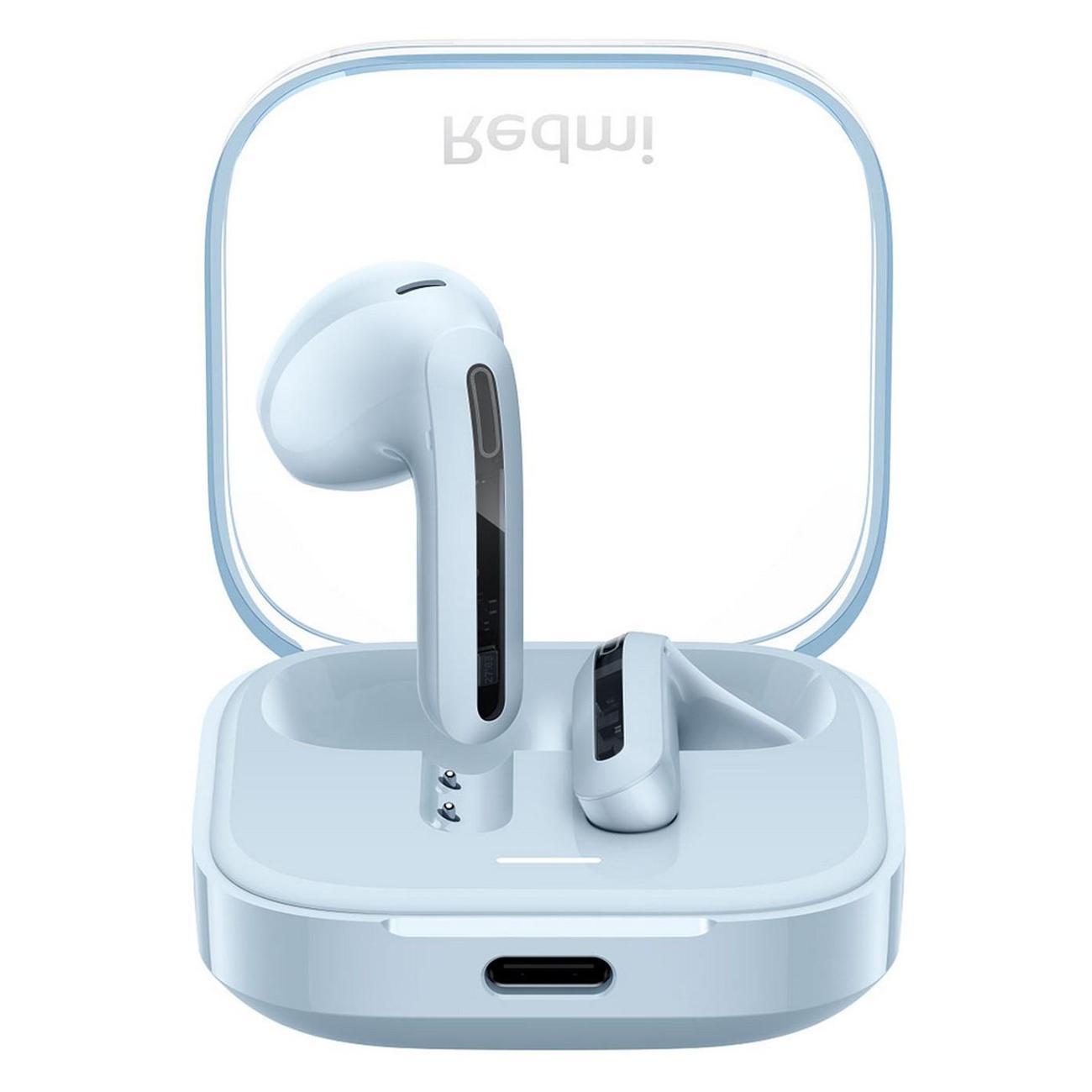 Наушники Bluetooth TWS Redmi Buds 6 Active, прозрачно-синие