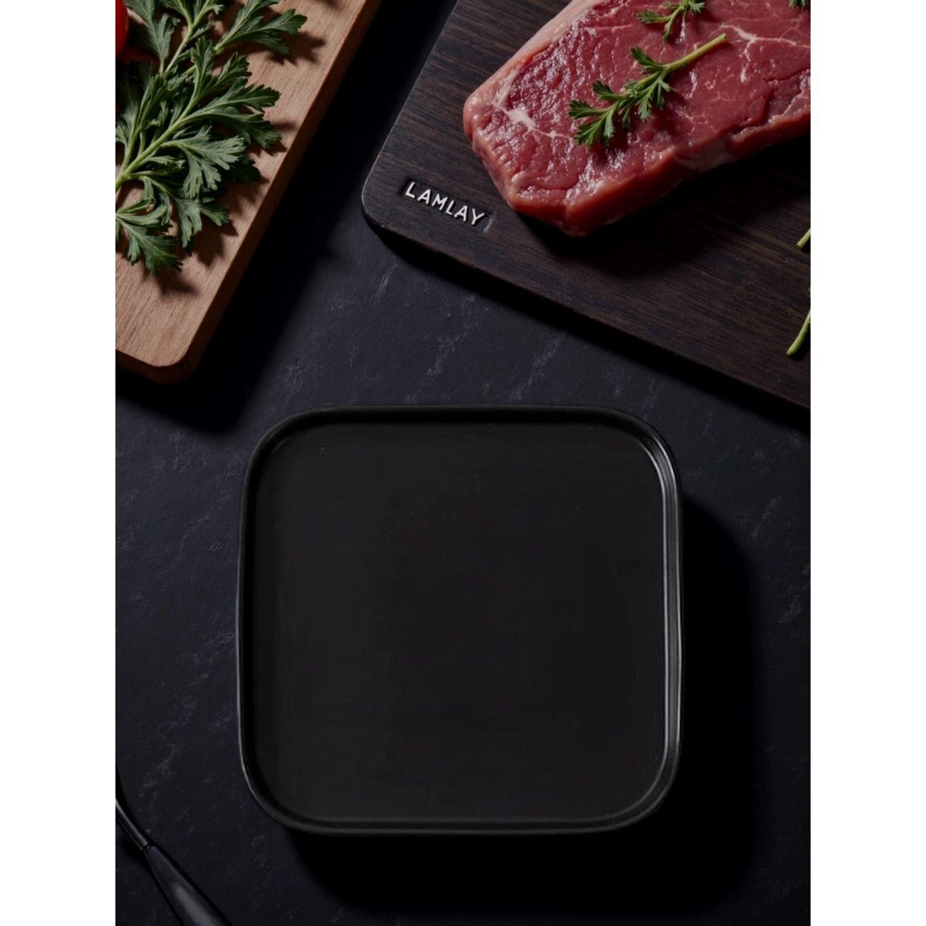 Тарелка LAMLAY черная матовая (2034)