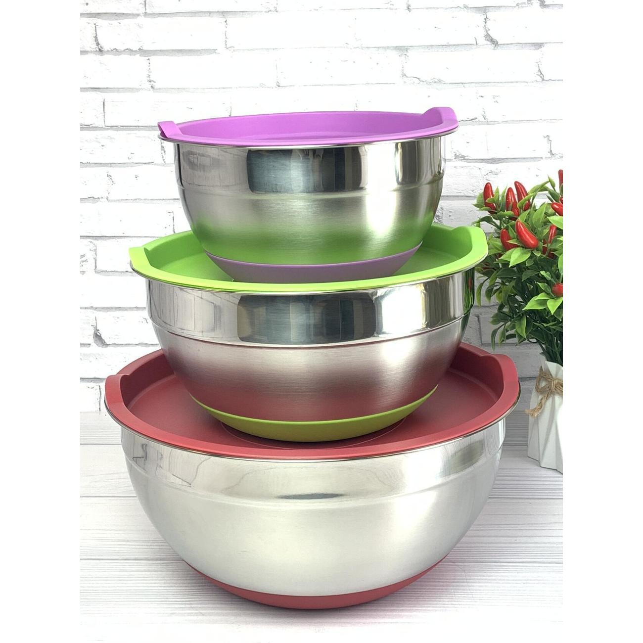 Набор салатников Kelli из нержавеющей стали, 3 шт.