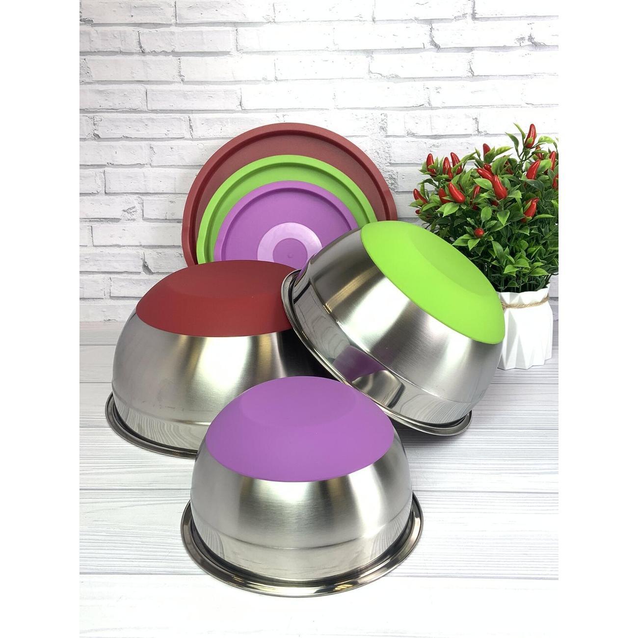 Набор салатников Kelli из нержавеющей стали, 3 шт.