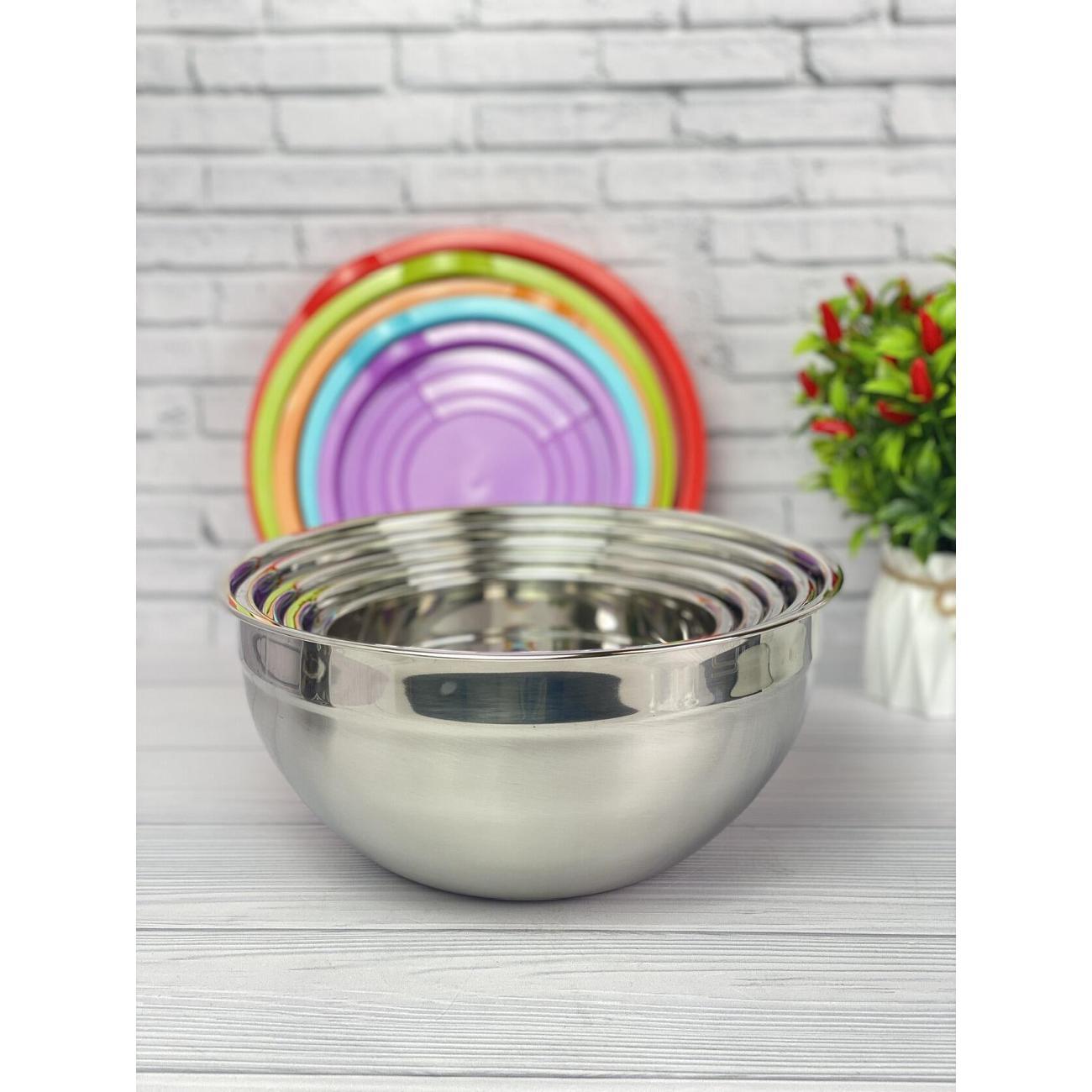 Набор салатников Edenberg из нержавеющей стали, 5 шт.