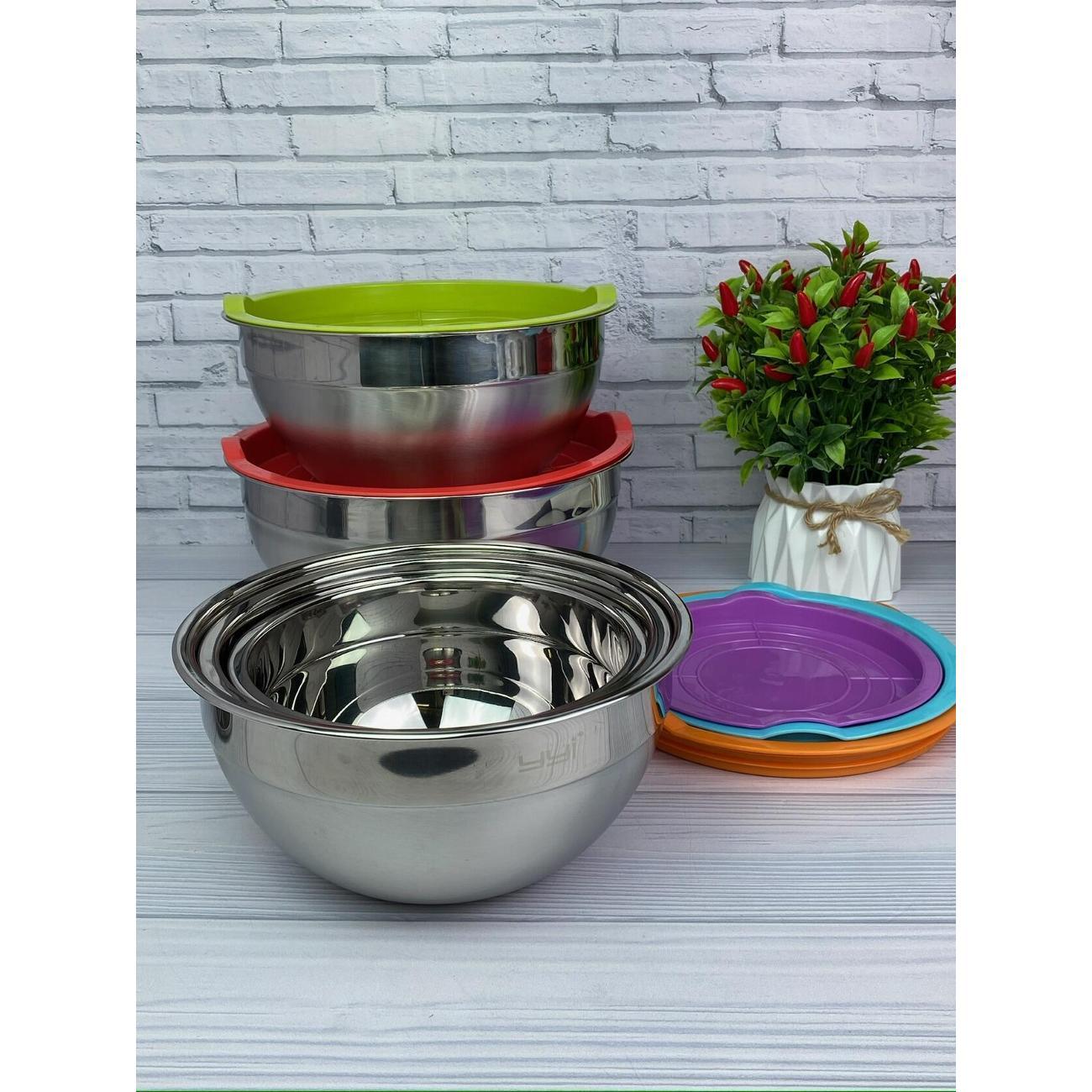 Набор салатников Edenberg из нержавеющей стали, 5 шт.