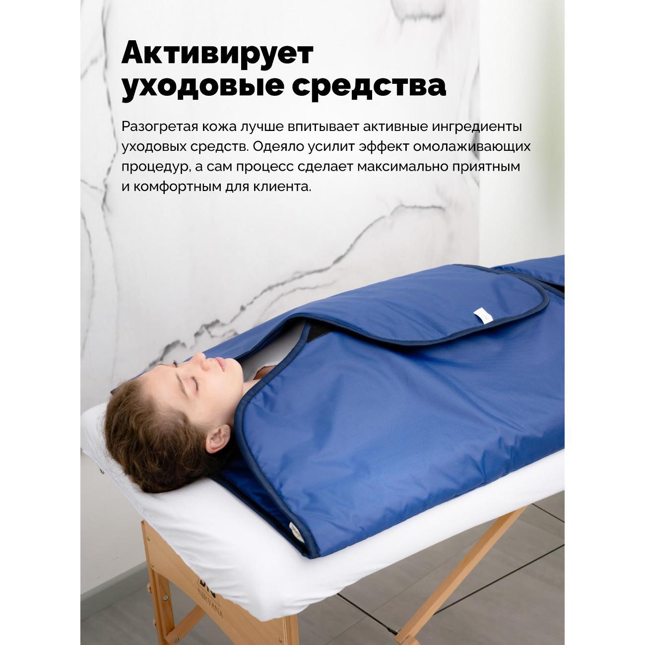 Электроодеяло EcoSapiens Infralight синий