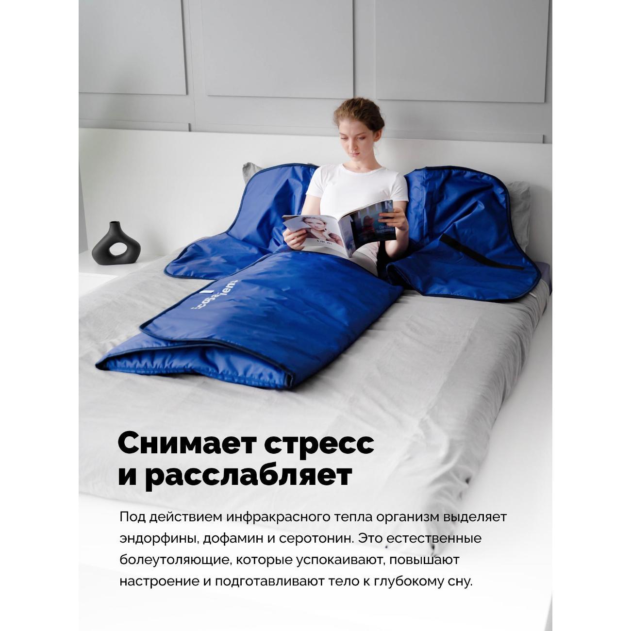 Электроодеяло EcoSapiens Infralight синий