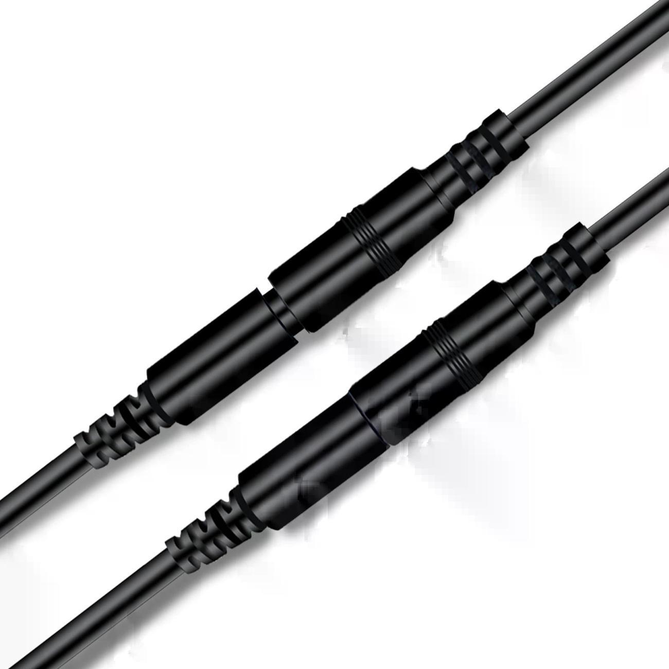 Удлинитель кабеля питания для камеры видеонаблюдения AMPERATOR светодиодной ленты гнездо - штекер DC 5.5x2.1 3 метра черный