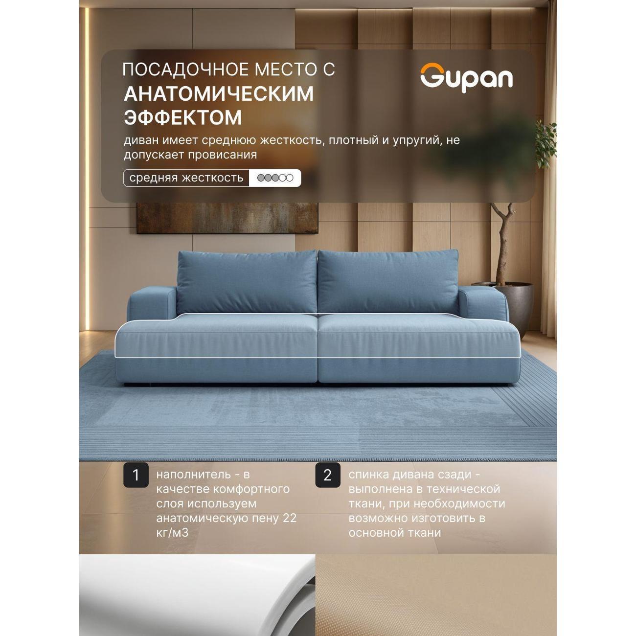 Диван Gupan Бонни голубой голубой