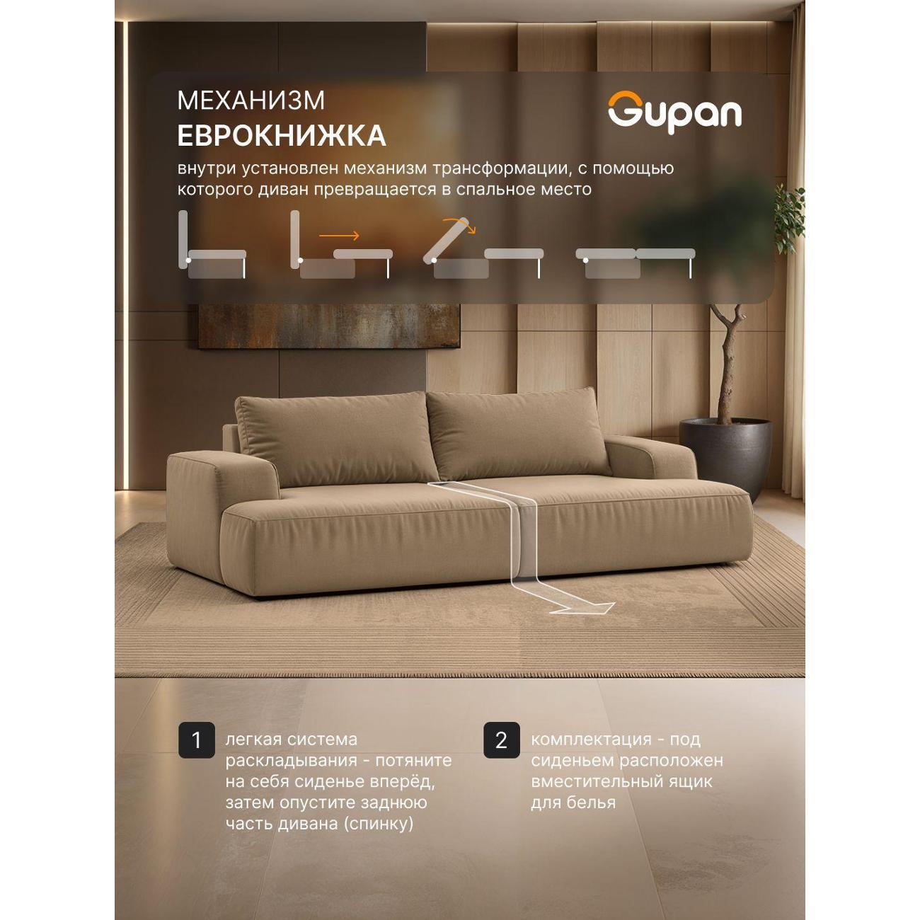 Диван Gupan Дофт Прямой голубой