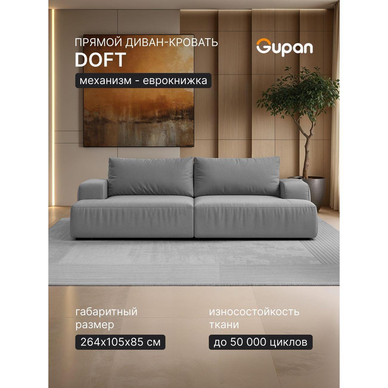 Диван Gupan Дофт Прямой бирюзовый