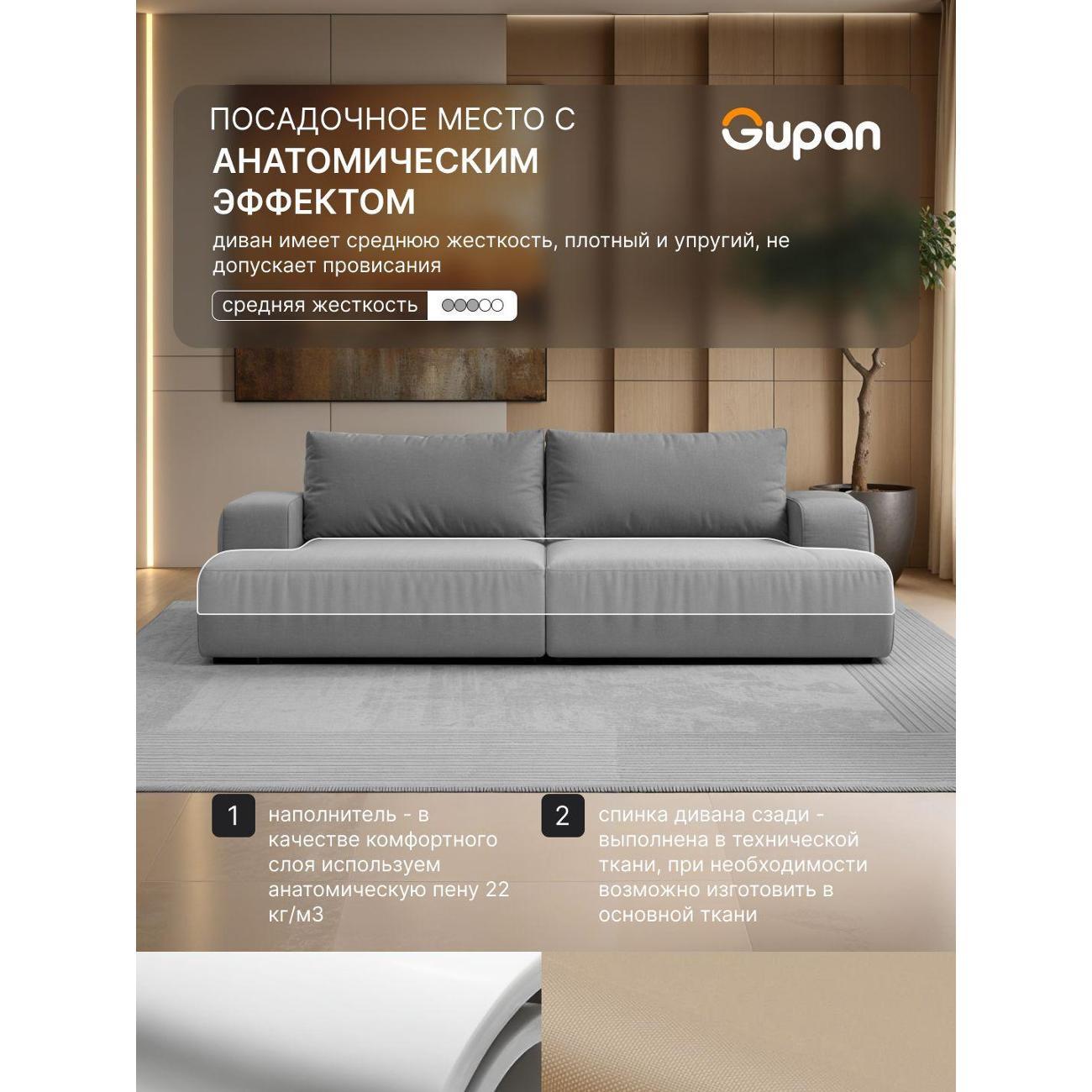 Диван Gupan Дофт Прямой бирюзовый