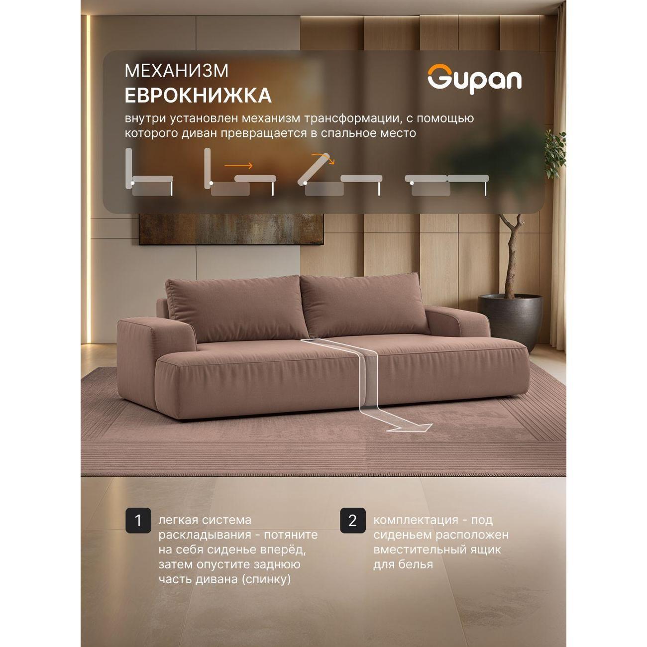 Диван Gupan Дофт Прямой синий