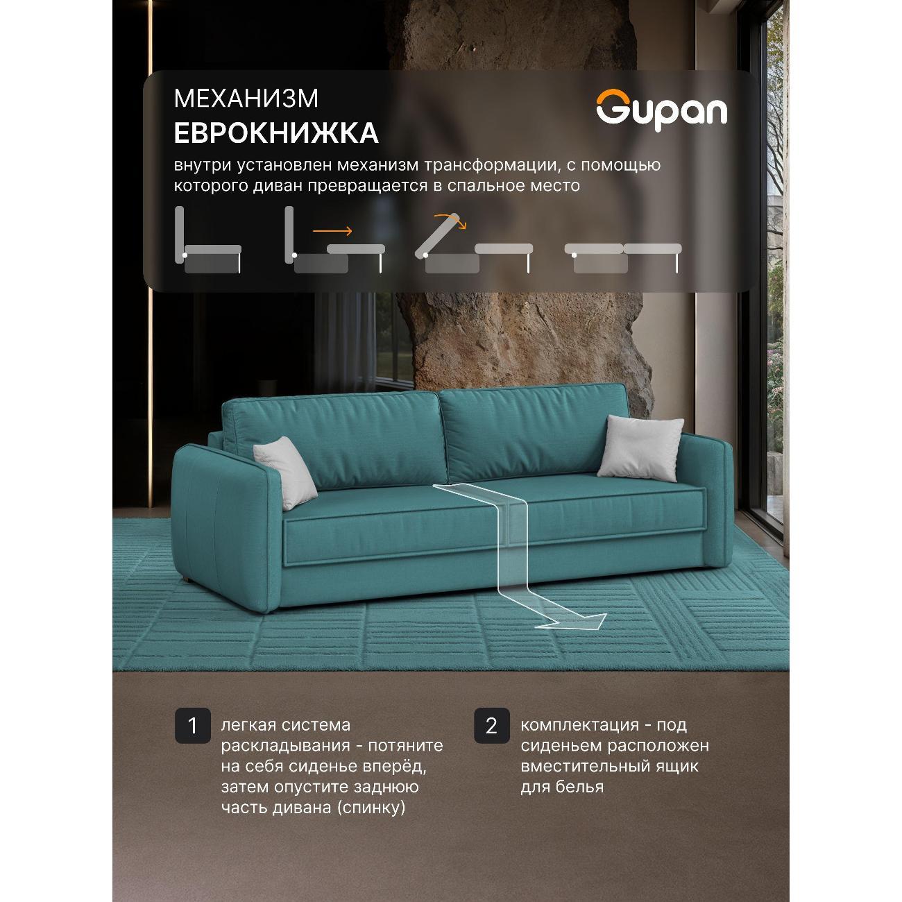 Диван Gupan Милуоки Прямой розовый