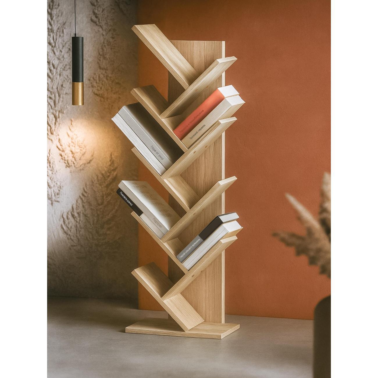 Стеллаж Брин Агния 8 дуб