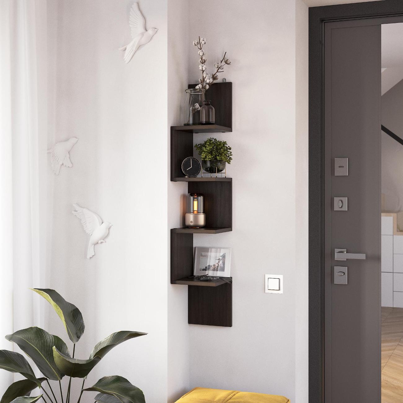 Полка книжная Брин угловая "Ритм" Венге