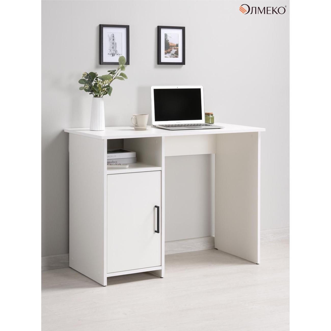 Стол письменный Олмеко Стол компьютерный 49.13-02 белый
