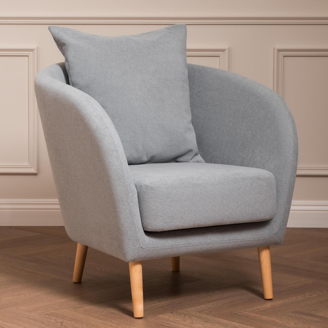 Кресло Logium Кенни, Арт. ТК 596 Mikea 12 (серо-голубой)