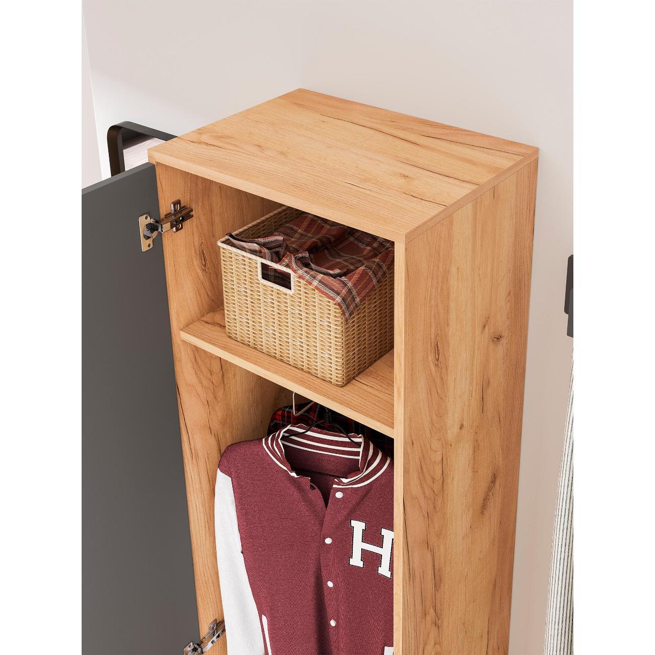 Шкаф Трия Витра шкаф тип 1, Дуб золотой/Антрацит