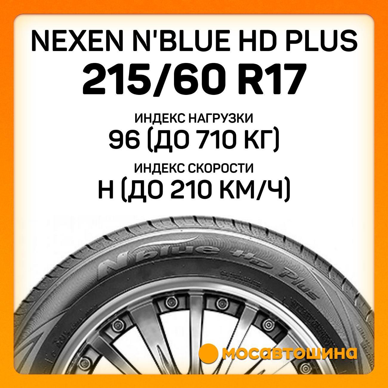 Шина автомобильная Nexen N'Blue HD Plus 215/60 R17 96H