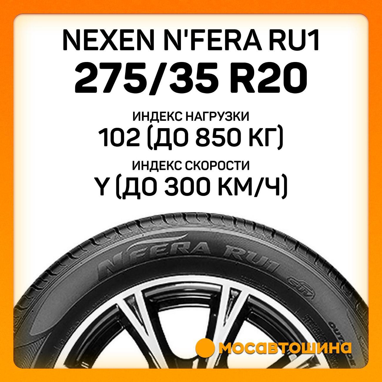 Шина автомобильная Nexen N'Fera RU1 275/35 R20 102Y XL