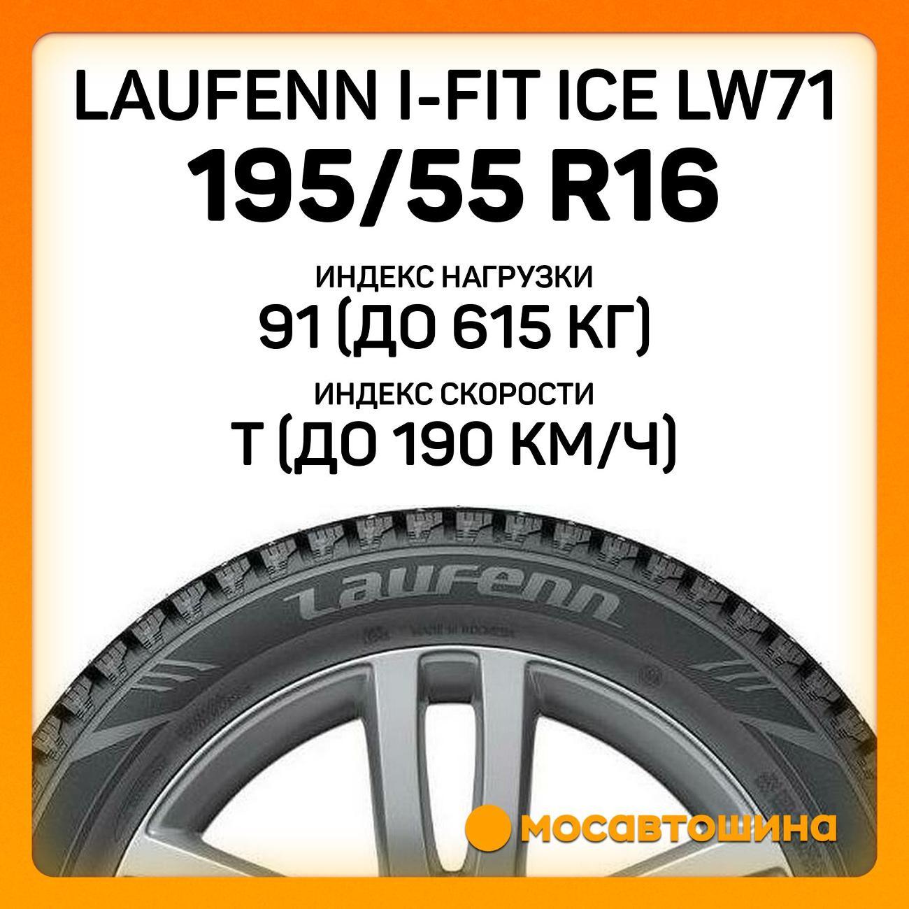 Шина автомобильная Laufenn i-Fit Ice LW71 195/55 R16 91T XL