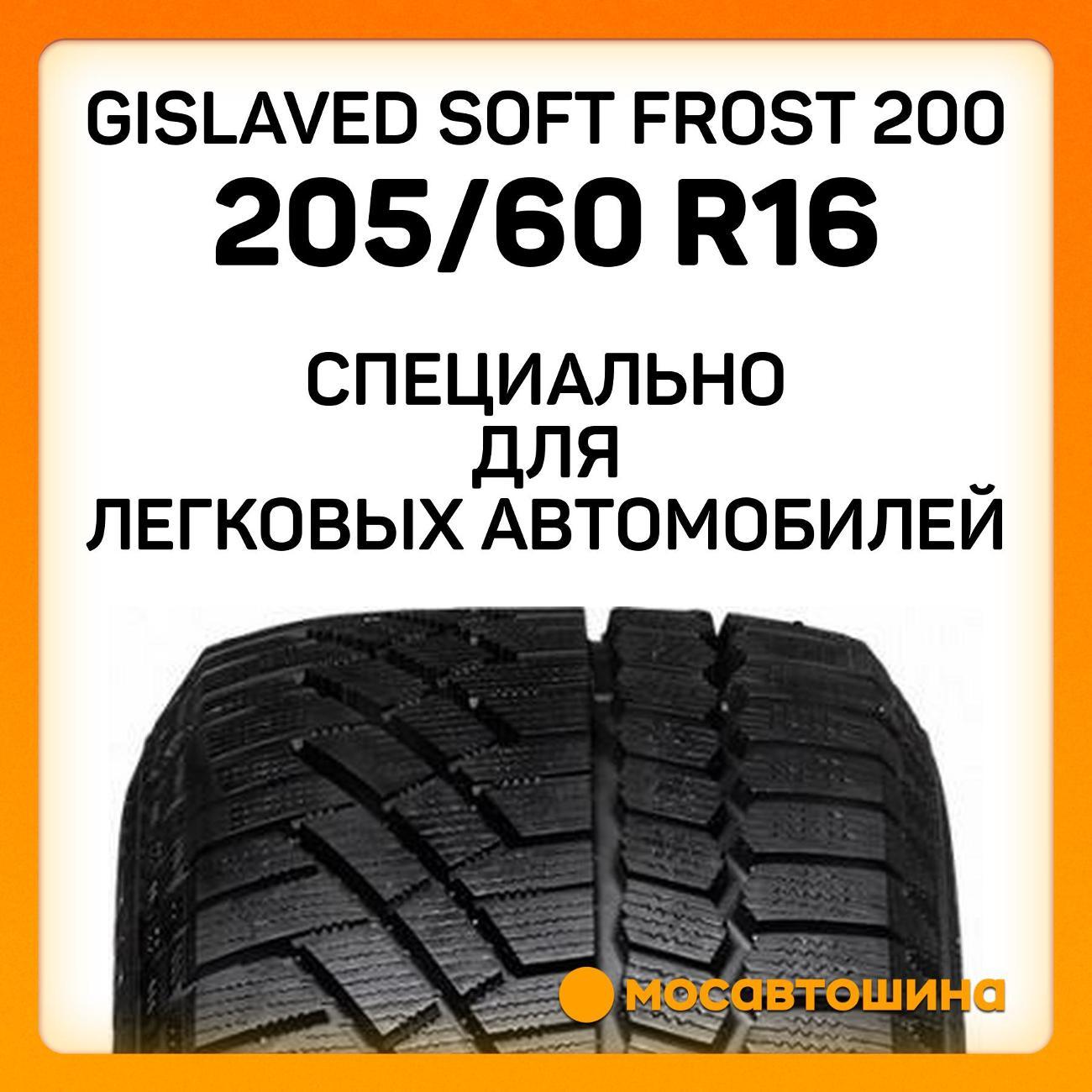 Шина автомобильная Gislaved Soft Frost 200 205/60 R16 96T XL