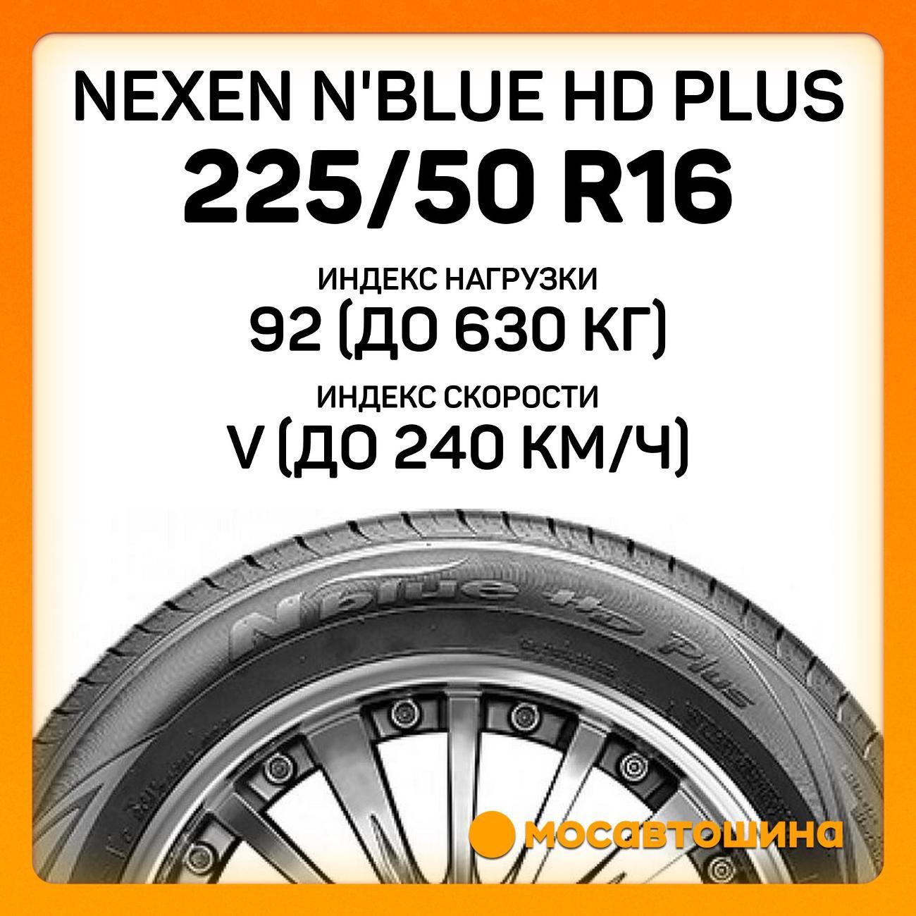 Шина автомобильная Nexen N'Blue HD Plus 225/50 R16 92V