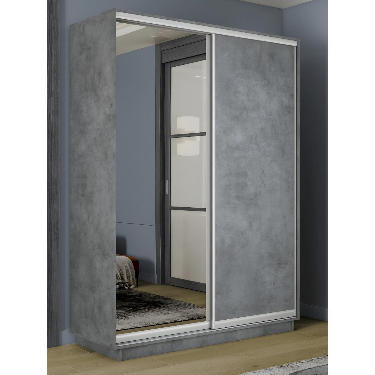 Шкаф-купе Е1 1,8 Экспресс 2-х дверный 180х240х45 ЛДСП/Зеркало