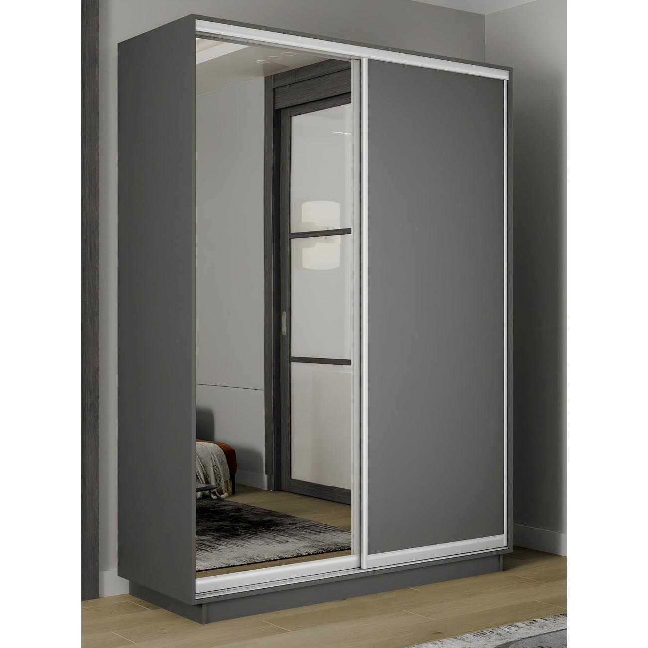 Шкаф-купе Е1 1,2 Экспресс 2-х дверный 120х240х60 ЛДСП/Зеркало