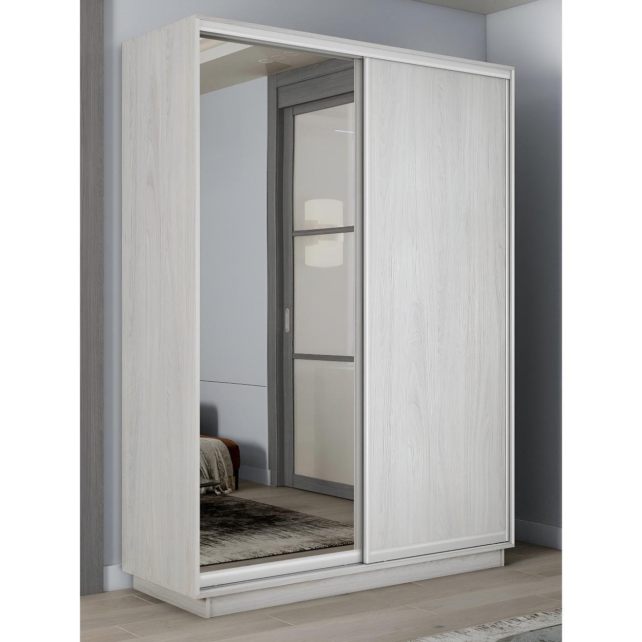 Шкаф-купе Е1 1,6 Экспресс 2-х дверный 160х240х60 ЛДСП/Зеркало