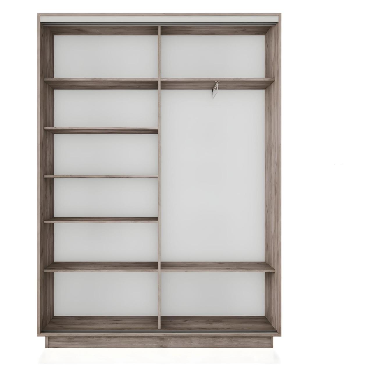 Шкаф-купе Е1 1,6 Экспресс 2-х дверный 160х240х45 ЛДСП/Зеркало