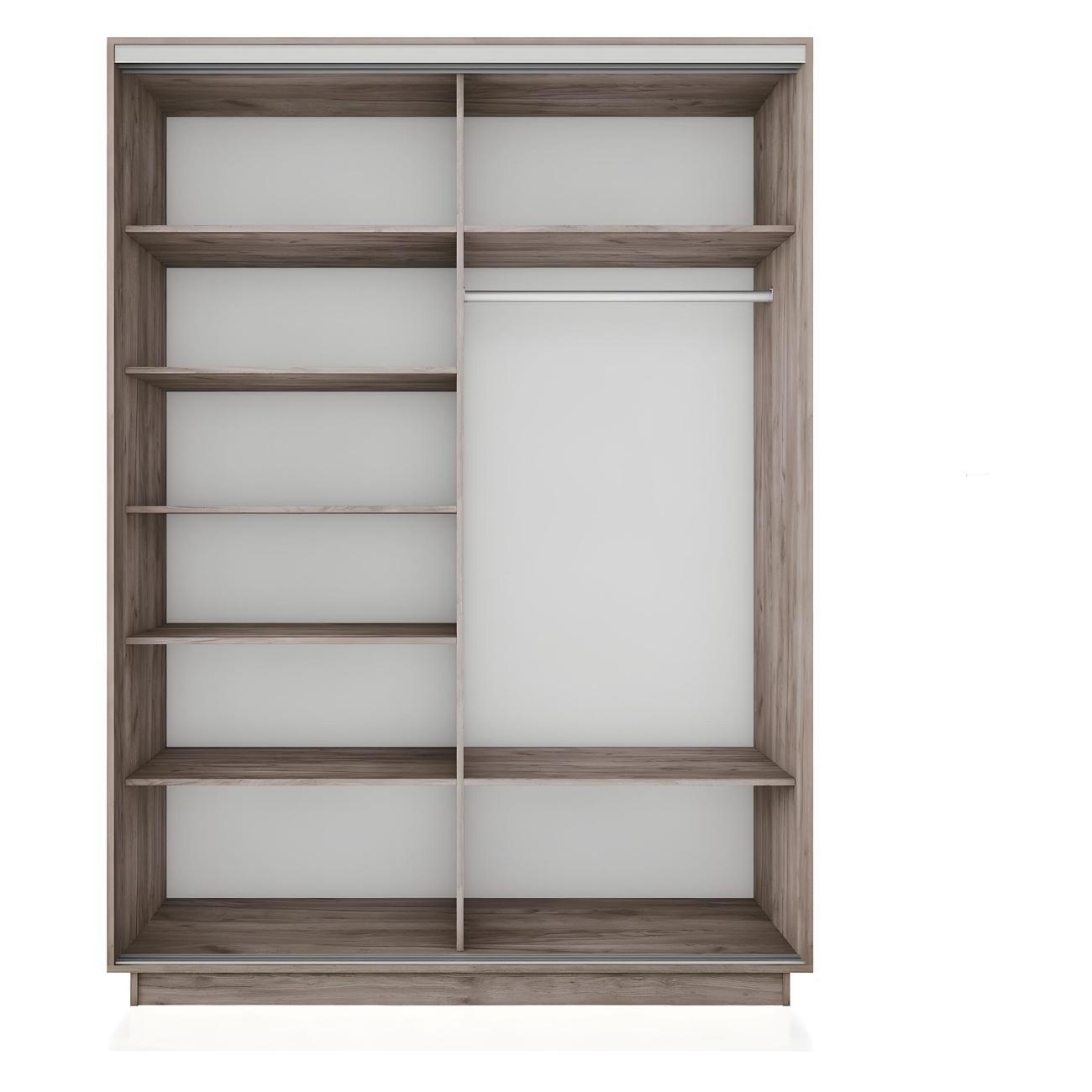 Шкаф-купе Е1 1,6 Экспресс 2-х дверный 160х240х60 ЛДСП/Зеркало