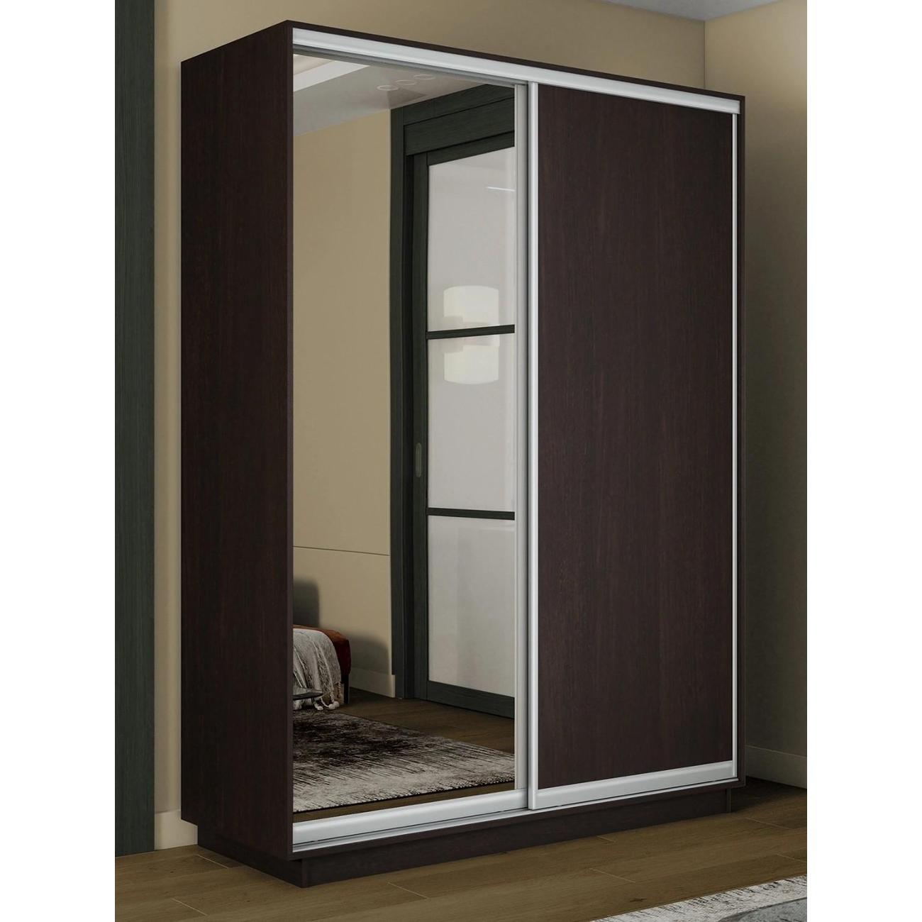 Шкаф-купе Е1 1,6 Экспресс 2-х дверный 160х240х45 ЛДСП/Зеркало