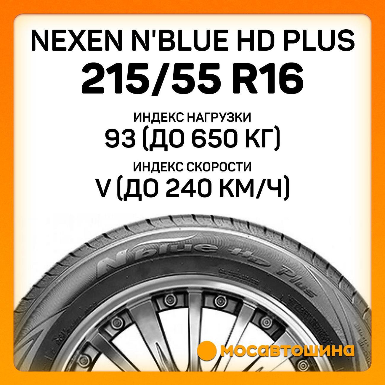 Шина автомобильная Nexen N'Blue HD Plus 215/55 R16 93V