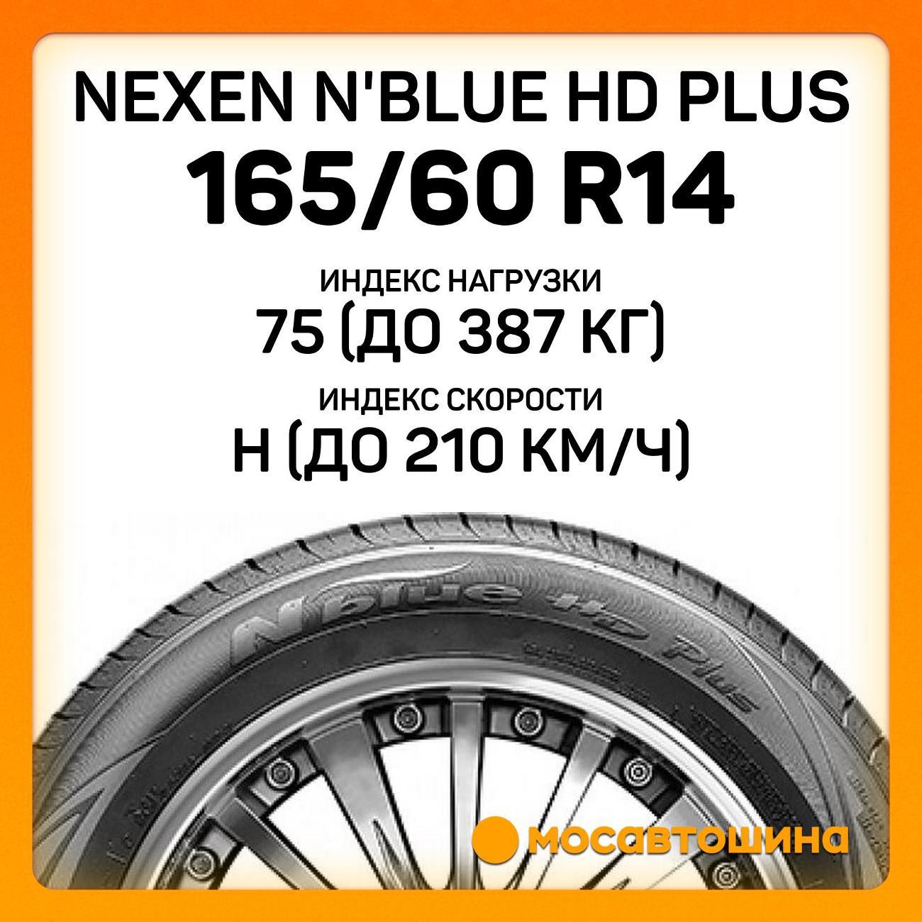 Шина автомобильная Nexen N'Blue HD Plus 165/60 R14 75H